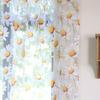 Jacquard Sheer Daisy Sheer Curtains Translucent Sun Flower Tulle Curtain   Home Decoration