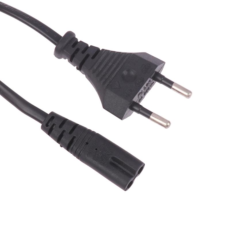 1Pc Eu Power Cord Eu Ac Power Cable Figure 8 C7 To Euro Eu 2Pin Ac Plug Power Cable Cord For Ps4 Xbox Ps5 Power Cord
