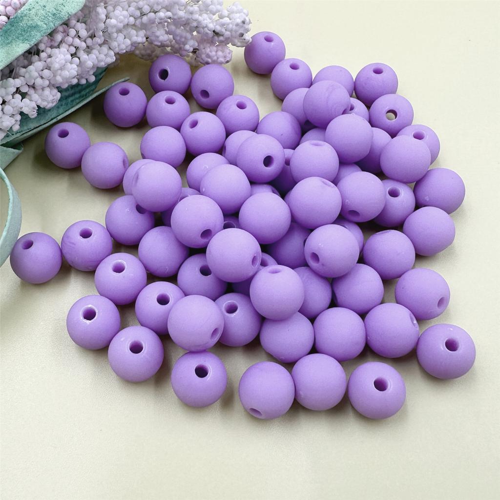 Loose Beads 8-16mm DIY Materials Acrylic Jewelry Accessories Round Bracelet Necklace Making Solid Color 150-15Pcs Fashion Beads