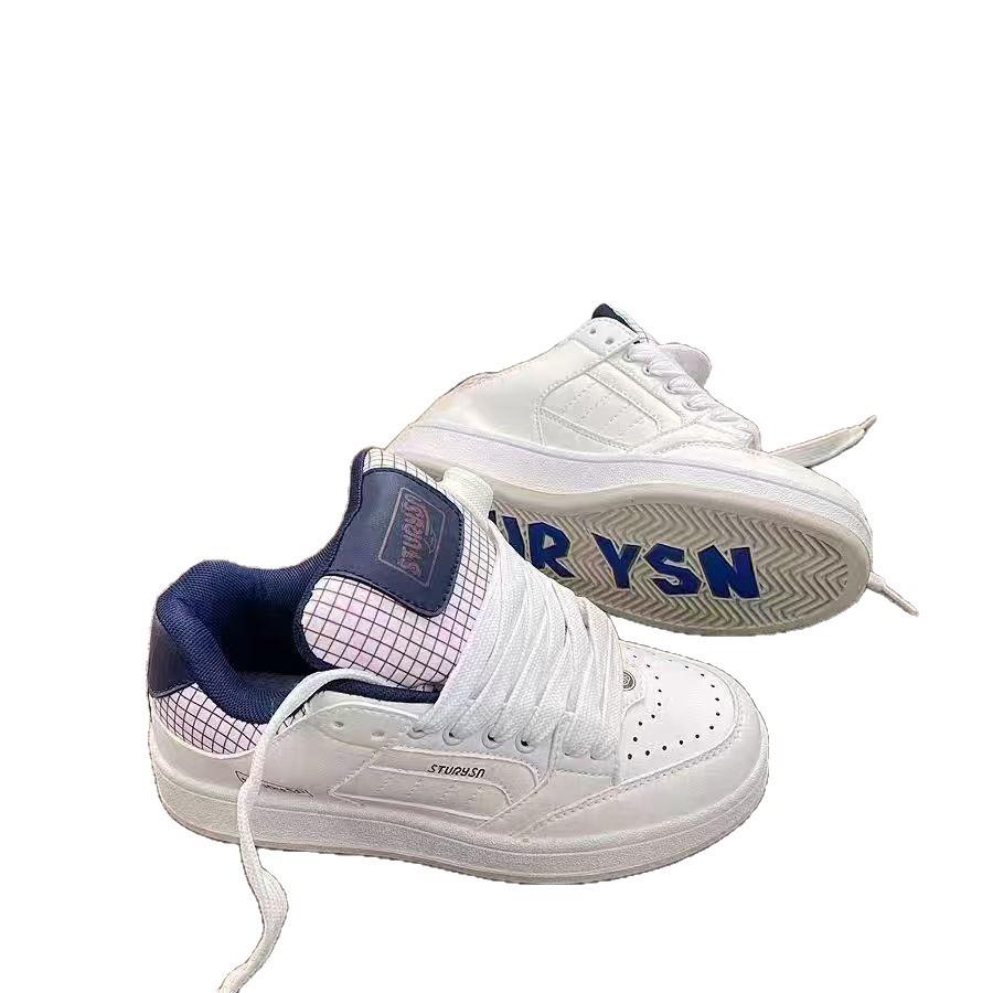 Hong Kong style breathable little white shoes 2025 spring new board shoes women's ins trend versatile Korean high-end bread shoes
