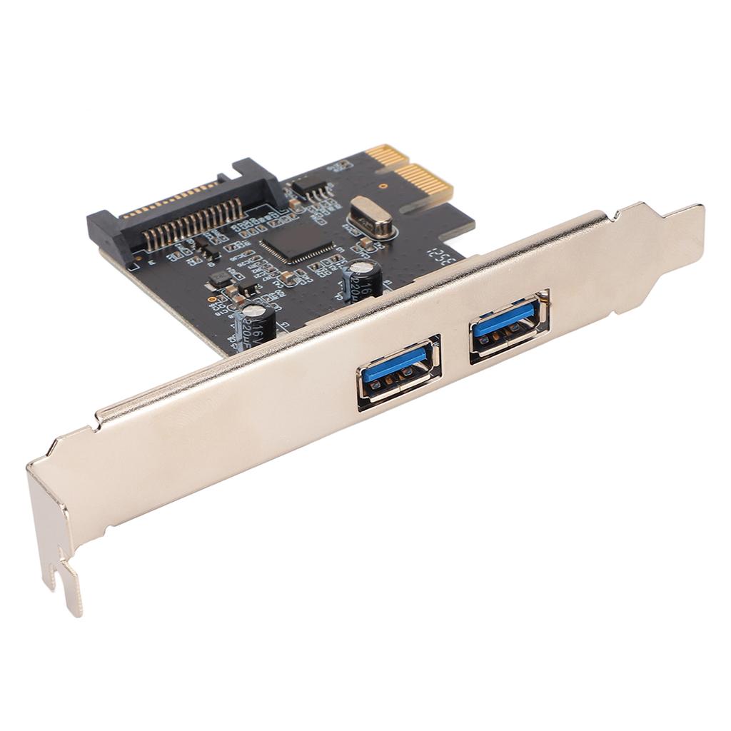 PCIE To USB 3.0 Expansion Card 2 Ports 5Gbps Transmission Rate USB Hot Swap USB 3.0 Expansion Card For Win XP for Vista