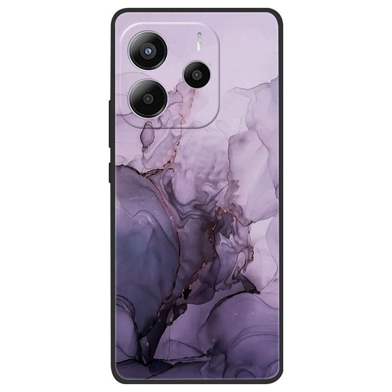 For Redmi Note 14 4G (Europe) Phone Case Marble Painting Pattern Soft Silicone Anti Drop Cover For Xiaomi Redmi Note14 4G Shell