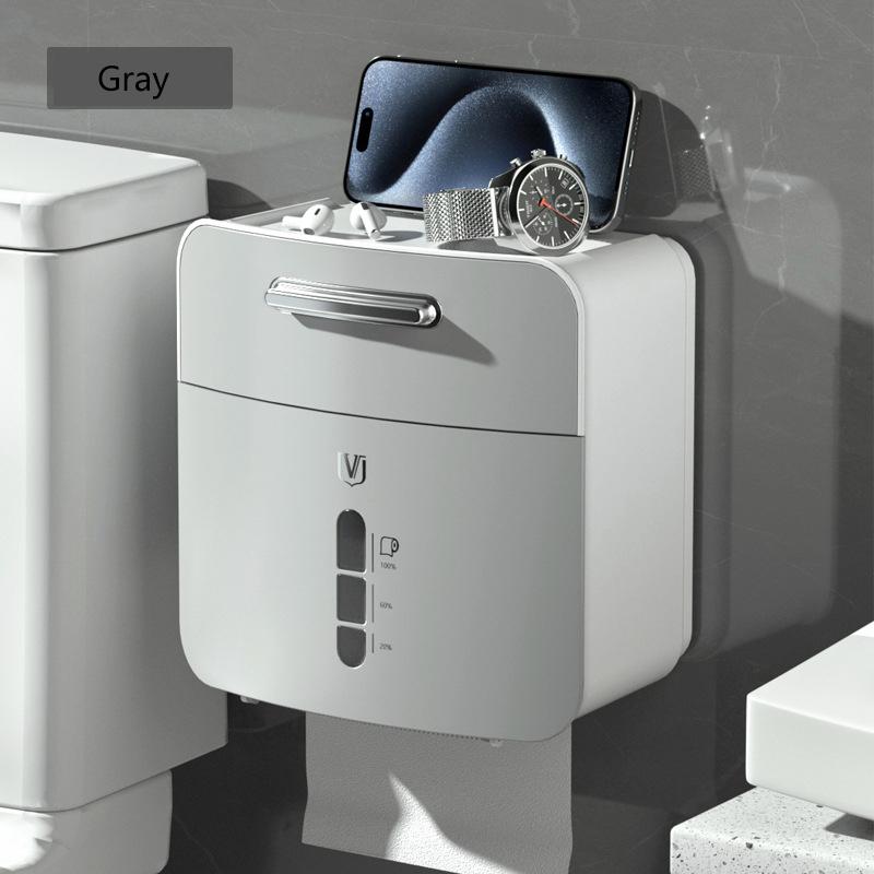Bathroom Box Toilet Tissue Bathroom Punchfree Toilet Roll Toilet Paper Multifunctional Storage Box