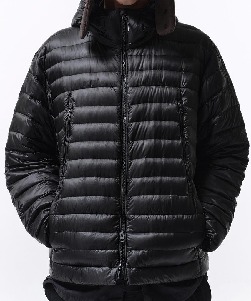 Musinsa Standard [City Leisure] Sheer Ripstop Hooded Light Down Jacket [Black]