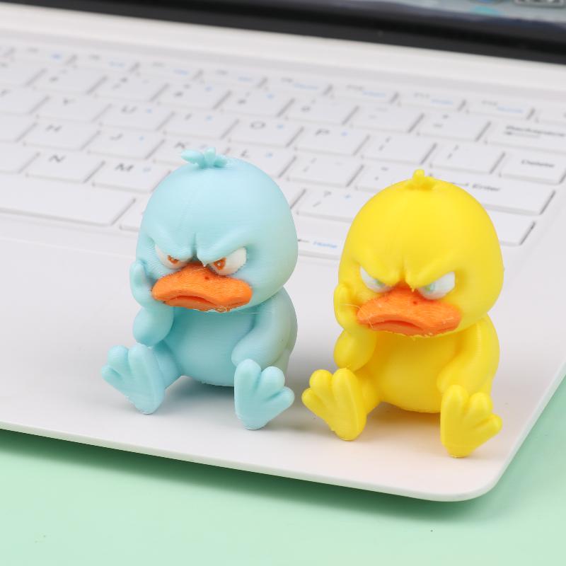 3D Printing Angry Duck Statue Angry White Eyed Funny Duck Humorous Indoor/Outdoor Home Decoration And Car Decoration