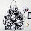 Fashion Animal Print Apron Stain Resistance Adjustable Neck Design Multiuse Accessory For Cooking Beauty Nail Salon