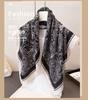 Fashion Texture Herringbone Pattern Cotton and Linen Feeling Small Square Scarf Silk Scarf Imitation Velvet Headscarf Shawl Sun Protection Scarf Women