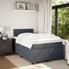 Maison Exclusive - Sommier à lattes de lit et matelas Gris foncé 120x200cm Velours