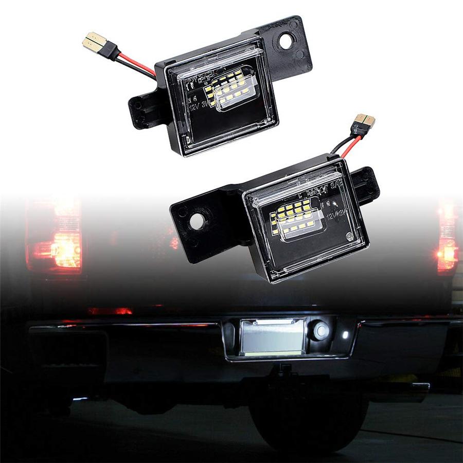 

2x LED License Plate Lights Fit For 2014-2018 Chevy Silverado GMC Sierra BRIGHT SMD