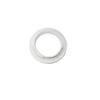 White Light Socket Shade Ring, Aluminum Lamp Retainer Rings Replacement for Glass Light Fixture Porcelain Lamp Holder, Threaded Diameter 39mm