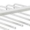 Folding Pants Rack 6 Layered Multifunctional Collapsible Stainless Steel Trouser Hangers Towel Closet Organizer White