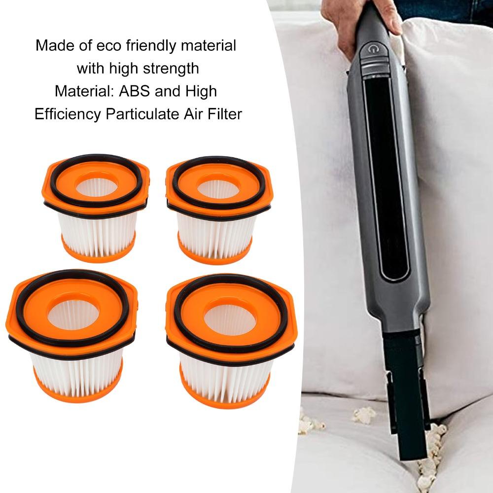 4PCS Cylindrical Vacuum Cleaner Filters for Shark WS620 WS630 WS632 BLBRN GNBRN Dust Pickup