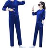 Velvet and Thickened Winter Double-sided Gold Velvet Style Sportswear Suit Women's Sweatshirt Two-piece Set