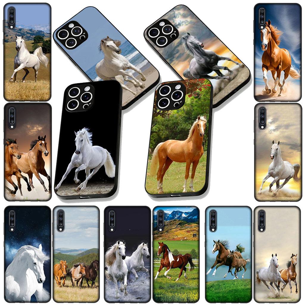 Soft Cover for Huawei P30 P20 Mate 10 20 Lite Pro Y8S Y9A Y9 Prime P Smart 2019 Coque Phone Case Running Wild Free Horse