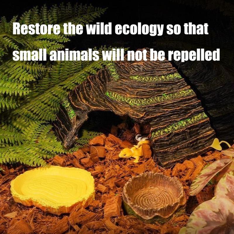 Reptiles Animal Feeding Plate Durable ABS Construction Shallow Water Dish For Turtles Lizards