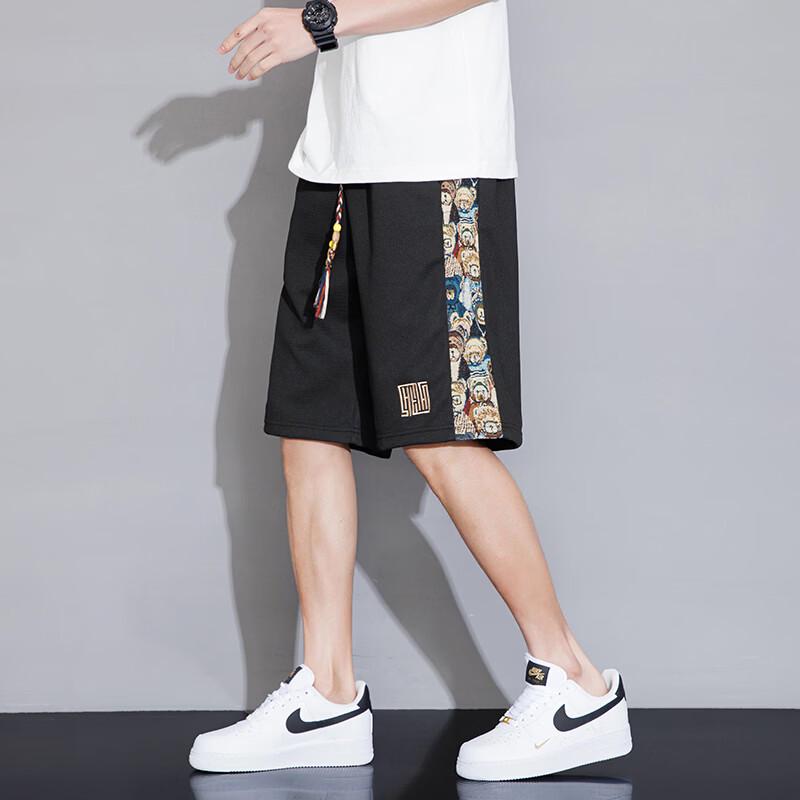Warrior Men's Ice Silk Quick-Dry 7-Point Casual Shorts