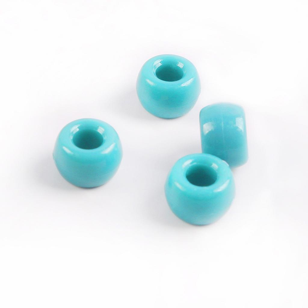 Acrylic Pony Beads Large Hole Beads Dreadlocks Solid Color Bucket Beads Diy Mobile Phone Chain Necklace Loose Beads Jewelry Accessories