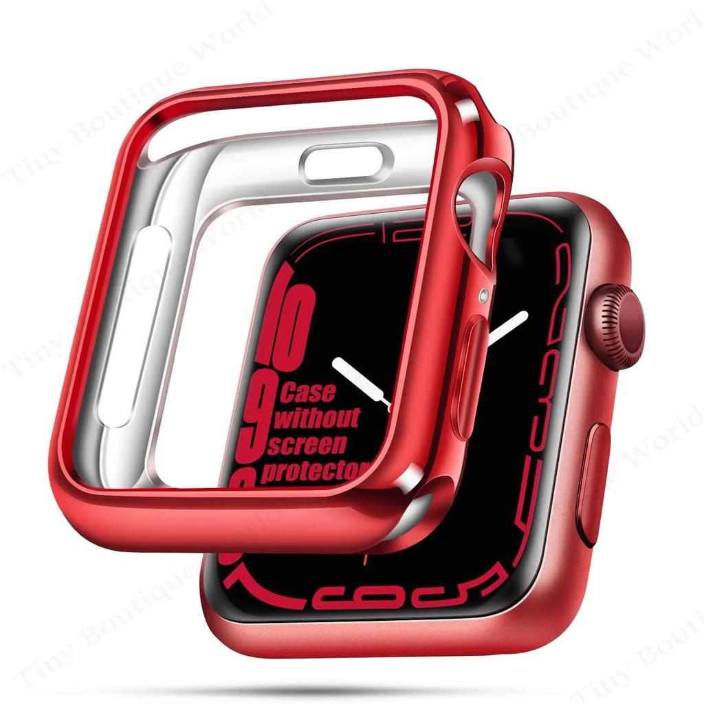 Soft TPU Cover for Apple Watch Case 49mm 45mm 44mm 42mm 41mm 38mm Anti-Scratch Protector Bumper Iwatch Series 8 7 6 SE 5 4 3 2