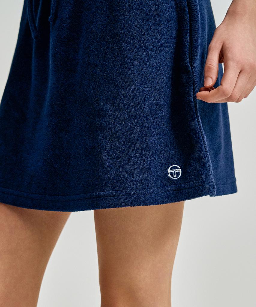 SERGIO TACCHINI W Edda Terry Flare Skirt (Navy)