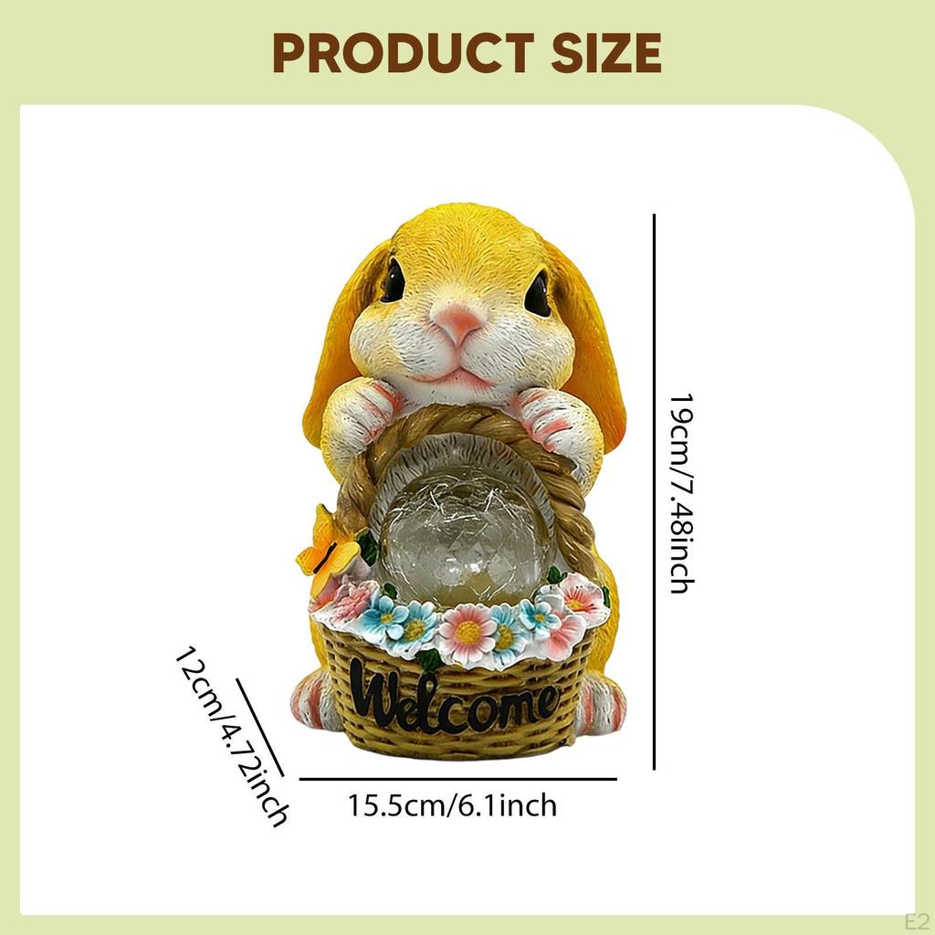 , Easter Bunny Figurine, Collector's Item for Garden, Waterproof, Gift Patio Or Balcony,
