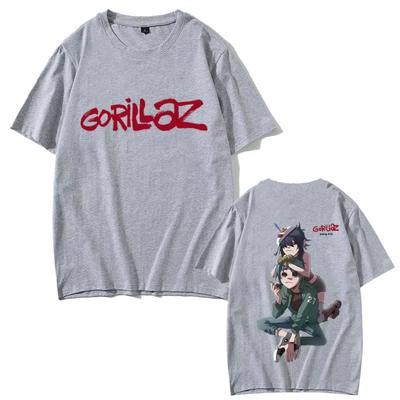 T-shirt Rock Band Gorillaz Donna Casual Cotone Morbido Girocollo Maglietta Top Uomo Donna Hip Hop Moda Vintage Oversize