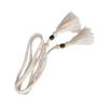 Handcraft Bohemian Cotton Rope Waist Belt for Women and Girl with Wood Beads and Tassels Perfect for Dresses and Skirt