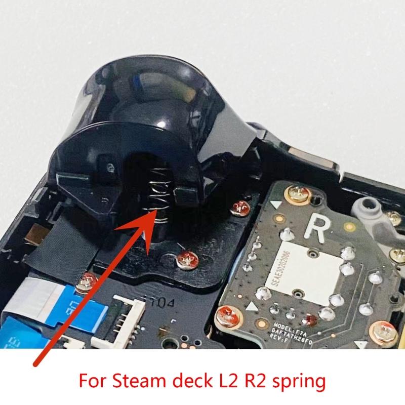 2Pcs Console L2 R2 TriggerButton Spring for SteamDeck Gaming Accessories Repair Parts Replacement L2R2 TriggerSpring