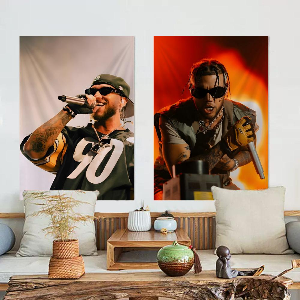 Rapper Singer Jhayco Tapestry Microfiber Wall Hanging For Bedroom Living Room Decor Outdoor Festival Garden Bar Background