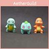 Mini Set de Figuras de Acción de Pokemon Bulbasaur Charmander Squirtle Con Figuras Vibrantes de PVC Para Coleccionar y Decorar