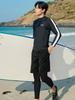 Unisex Jellyfish-Proof Diving Jacket: Sun-Protective, Quick-Dry, Chest-Padded, Long Sleeve Swimsuit for Couples.