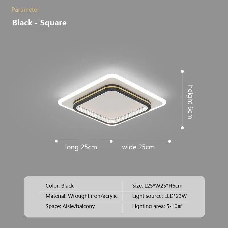LED stropní svítidlo Domácí interiérová výzdoba pro ložnici Foyer Chodba Ulička Svítidlo Creative Geometry Light