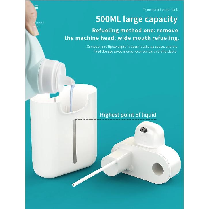 500ML HD Display 9 Levels Adjustable Automatic Smart Sense Soap Dispenser IPX5 Waterproof Rechargeable Hand Dish Washing Machine