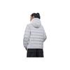 Adidas Sportovní teplá péřová bunda s kapucí a zipem s dlouhým rukávem Dámská bunda bílá IK2375