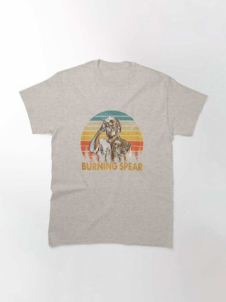 Burning Spear Retro Burning Art Spear Music Jamaican Singers Classic T-Shirt
