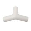 White Plastic Connectors for Tent Poles 16mm Inner Diameter (Pack of 10)