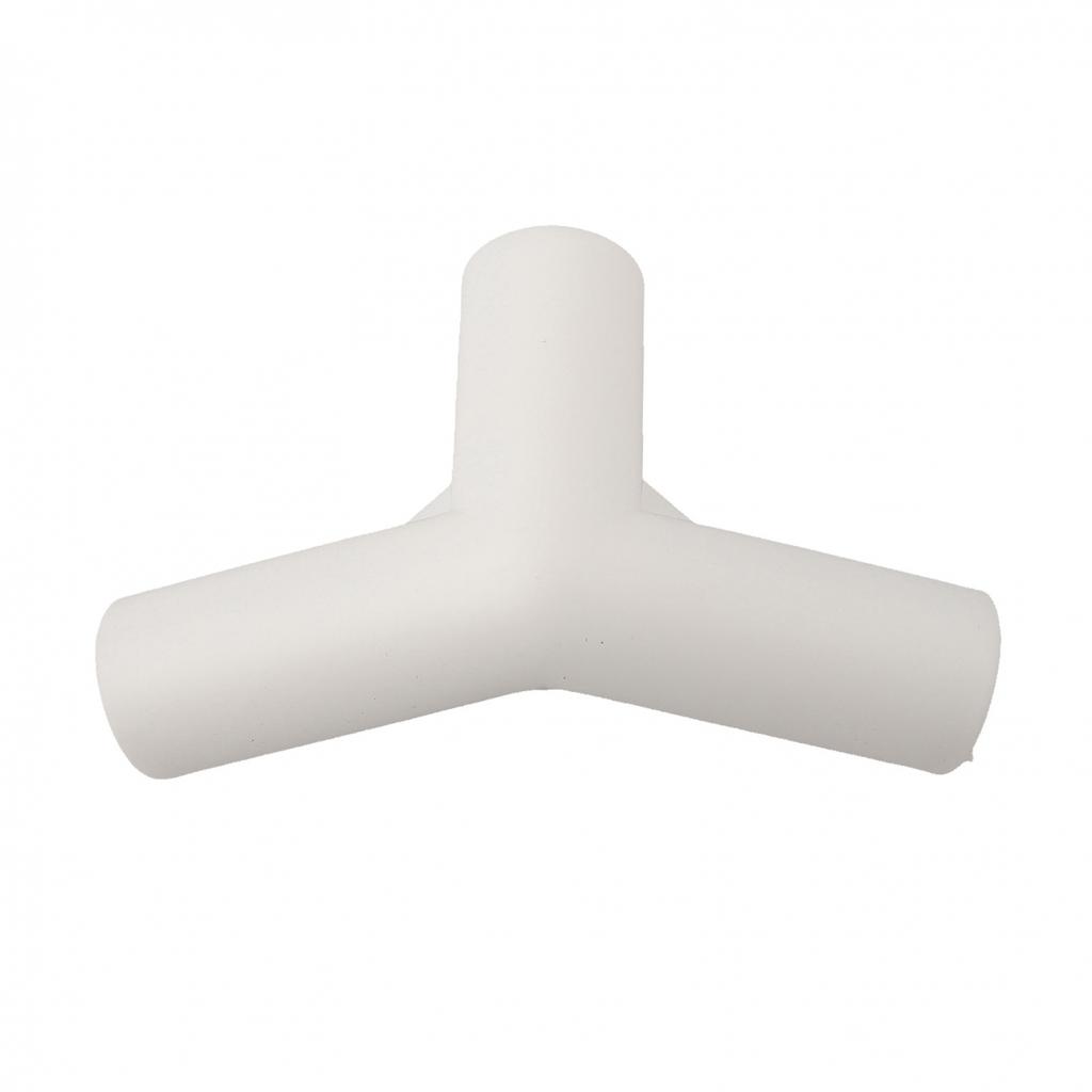 White Plastic Connectors for Tent Poles 16mm Inner Diameter (Pack of 10)