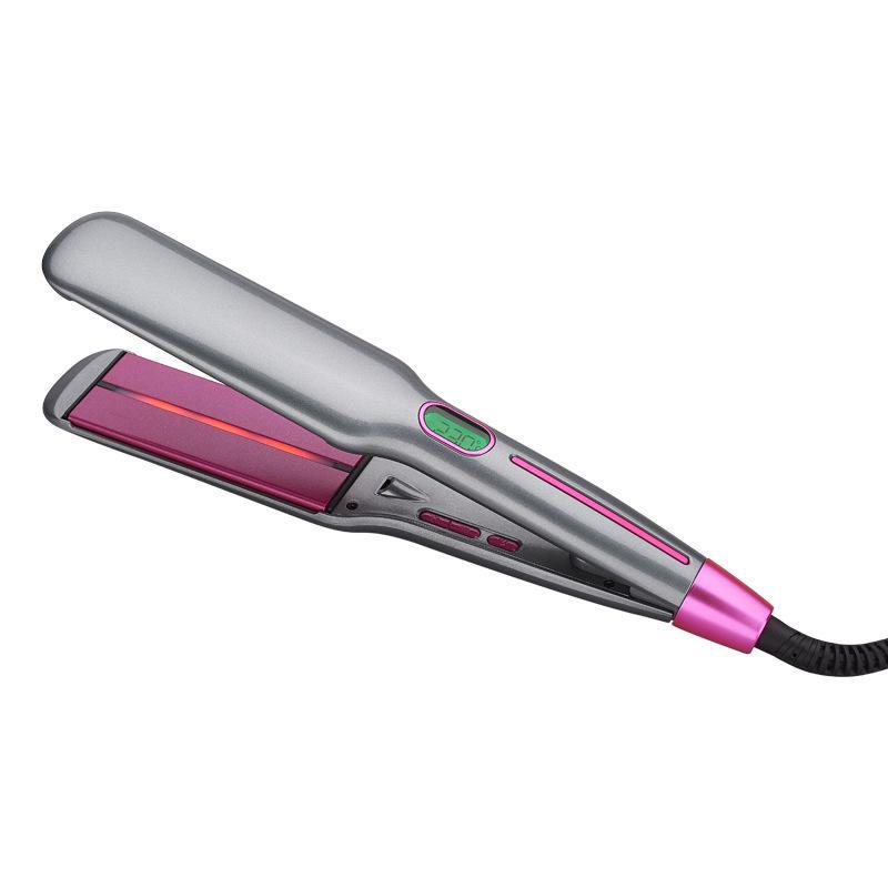 High-Demand Infrared Negative Ion LCD Violet Wide Plate Hair Straightener