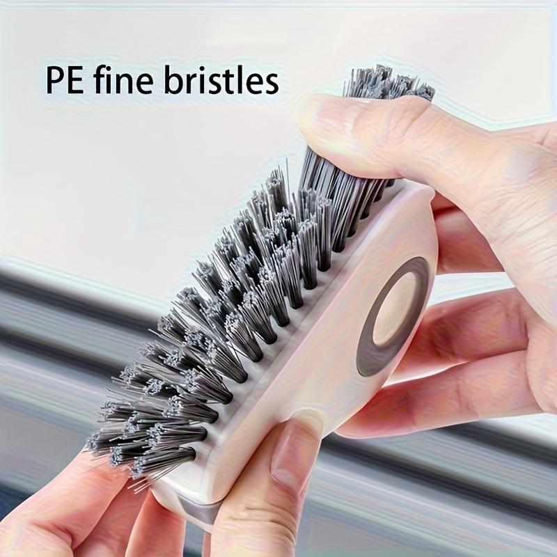 1pc 2-in-1 Window Gap Cleaning Artifact Household Cleaning Tools To Clean The Window Groove Corner Brush.