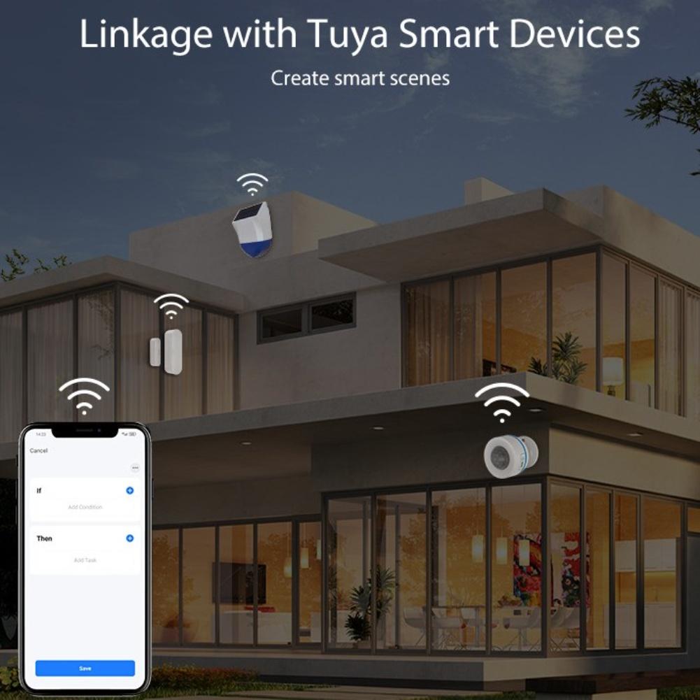 

Outdoor Solar Sound and Light Alarm with Three Alarm Tones USB Charging and Weather Resistant IPX5 for Security China Mainland