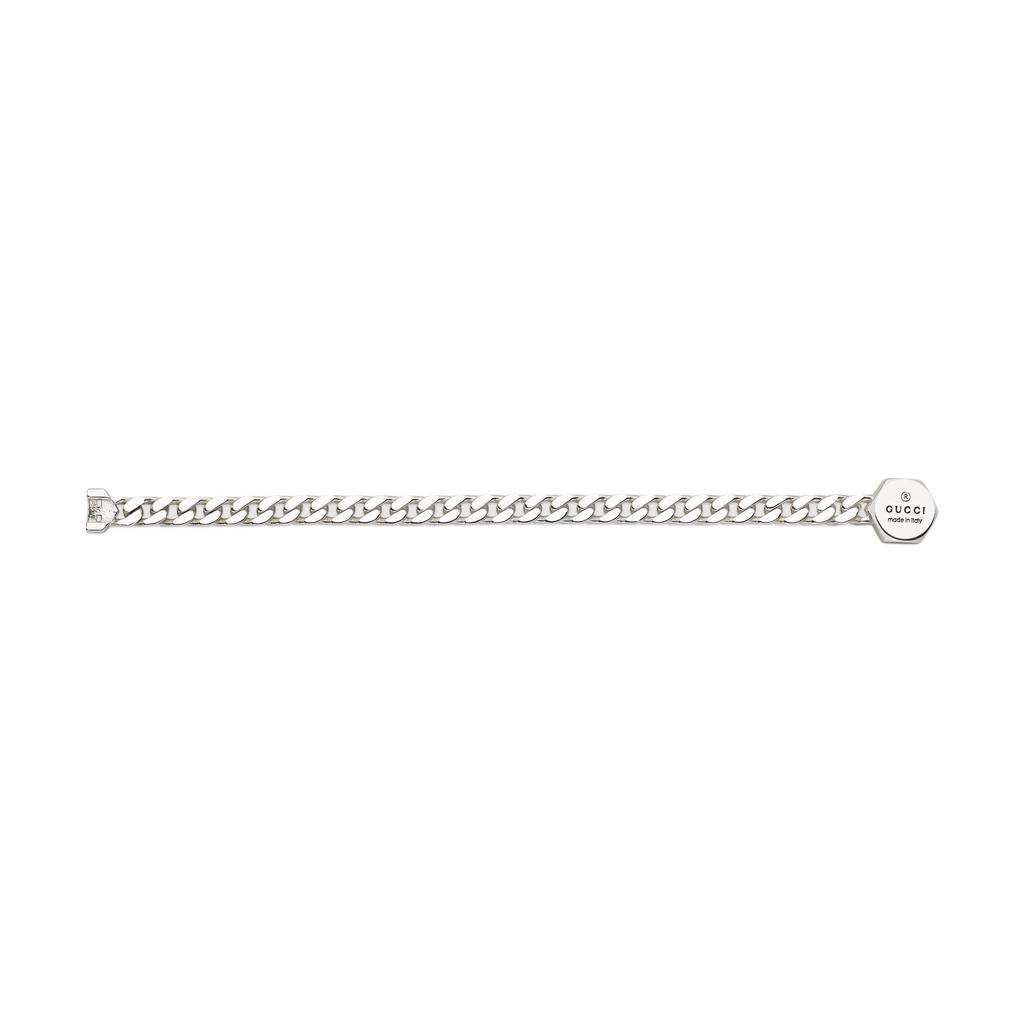 Gucci Logo Engraved Shiny 925 Silver Bracelet Unisex bracelet 779173-J8400-8106