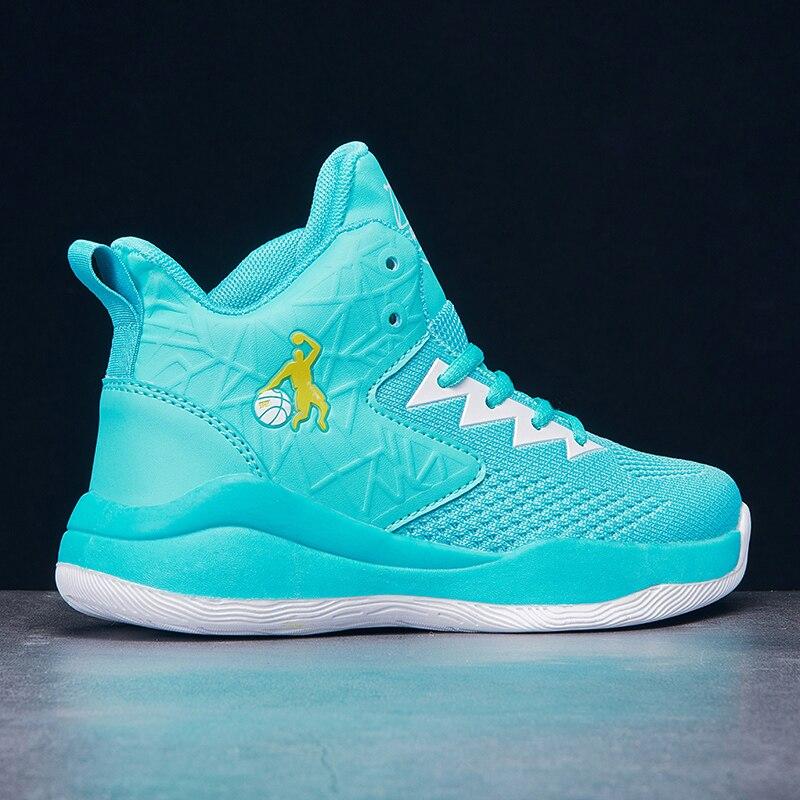 Buy Big Boys Basketball Sport Shoes Green Blue Teenager Athletic Sport