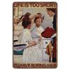 Good Haircut Metal Tin Signs Plaque Wall Decoration Vintage Art Posters Iron Painting for Man Cave Home Cafe Garden Club Bar