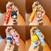 Sweet Sporty Girl Keychain Pvc Anime Figurine Stylish Bag Charm Car Key Ring For Parties And Gifts