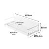 Yamazaki Jitsugyo Film Hook Spice Rack White Approx. W28 X D12.5 X H7cm (Film Hook Not Included) Tower Seasoning Rack Kitchen Storage Floating