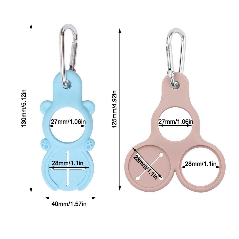 Portable Aluminum Silicone Water Bottle Buckle Easy To Use Cycling Tool Backpack Hanger Hooks Towel Hook Clip