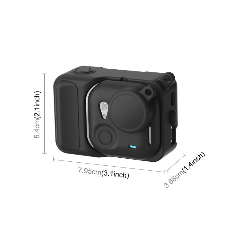 Für Insta360 GO Ultra PULUZ 2-in-1 Silikon-Erweiterungsmodul Gehäuse & Objektivabdeckung