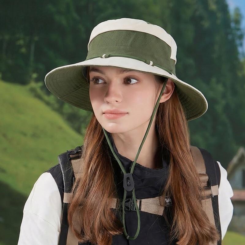 Summer Foldable Sun Hat With Wide Brim For Outdoor Men And Women