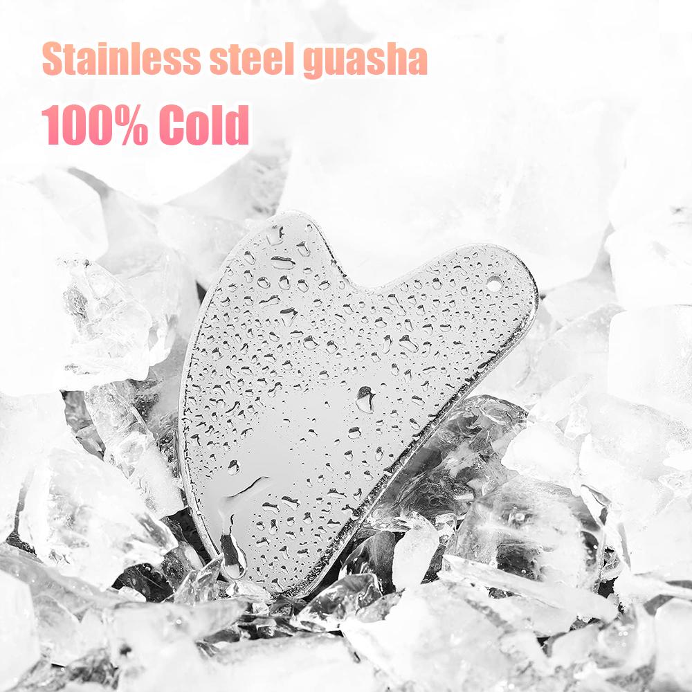 304 Stainless Steel Gua Sha Facial Massager  Guasha Full Body Neck Guasha Detox SPA Masssage Tool Stress Relax Skin Care