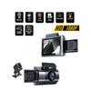 High-Definition 18P Three-Camera Dashcam with Multi-Lens Panoramic Parking Monitoring, App Connectivity, In-Car Device, Tf Card, USB