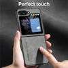 For Samsung Galaxy Z Flip6 Flip5 Flip4 Flip3 5g Luxury Vintage Sheepskin Leather Case On Flip 6 5 4 3 Men Shockproof Cover Zflip